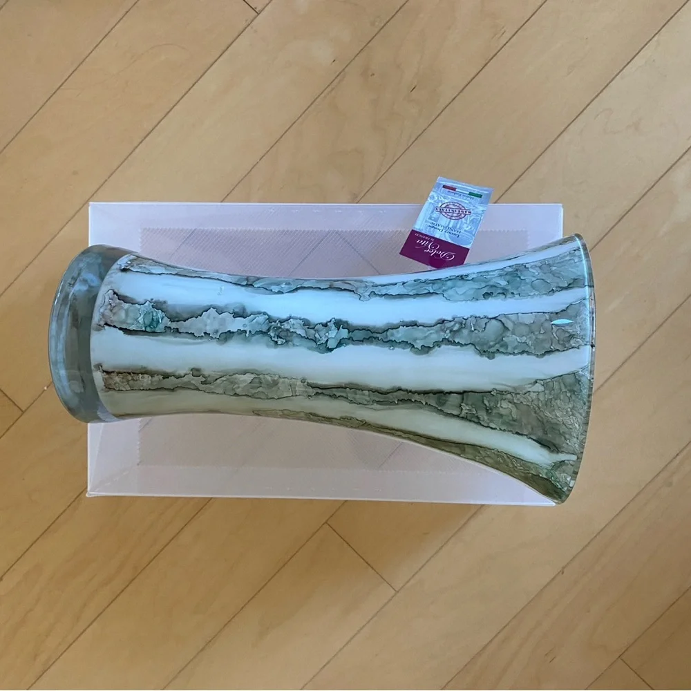 Marble-Effect Handmade Vase